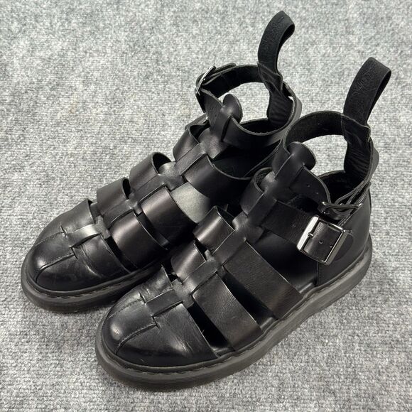 Dr Martens Men EU 41/ US 8 Geraldo Tall Leather Strap Chunky Platform Sandals